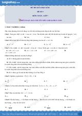 Đề thi giữa kì 2 Toán 7 - Đề số 5 - Kết nối tri thức